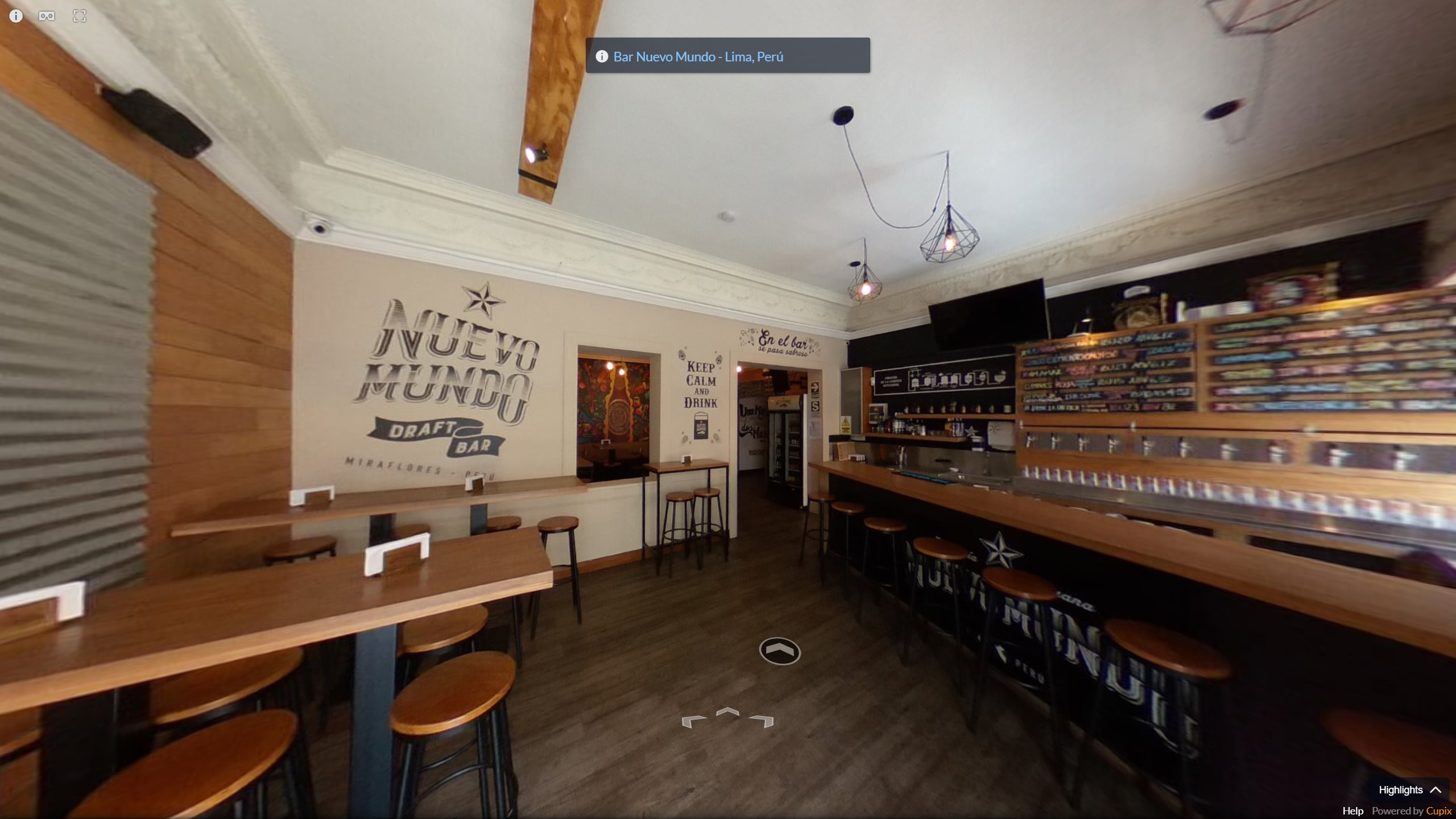 Visita Virtual 360° Bar Nuevo Mundo. Lima, Perú